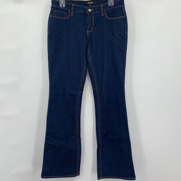 DAISY FUENTES Moda Dark Wash Indigo Jeans Boot Cut - Picture 2 of 5